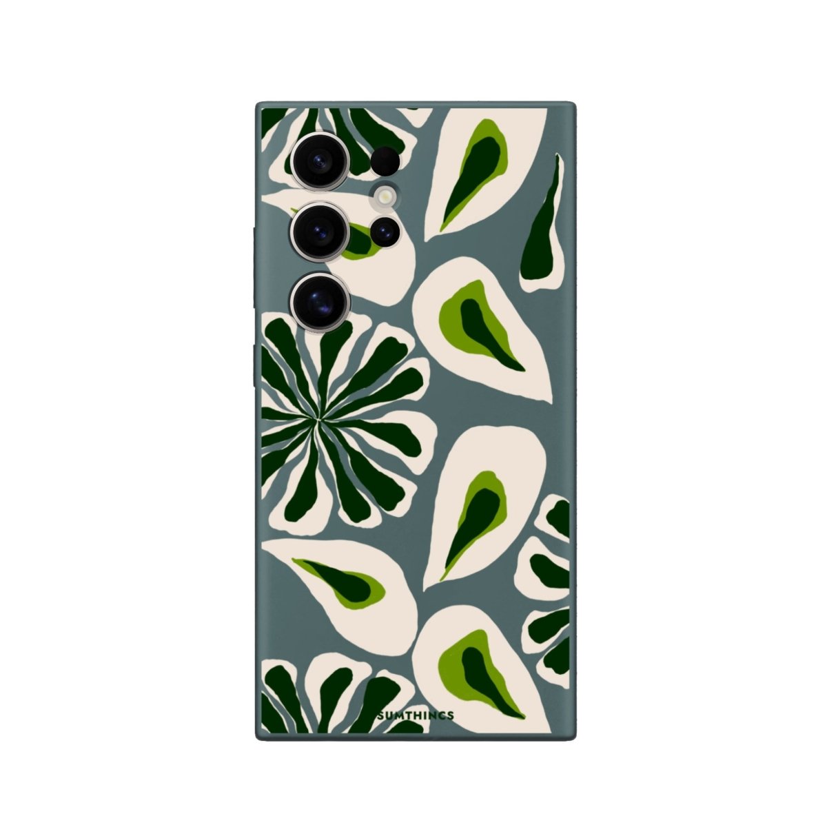 Samsung S22 Ultra Leafs Premium Telefon Kılıfı Kaktüs Yeşili - SUMTHINCS