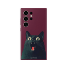 Samsung S22 Ultra Meoww Premium Telefon Kılıfı Bordo - SUMTHINCS