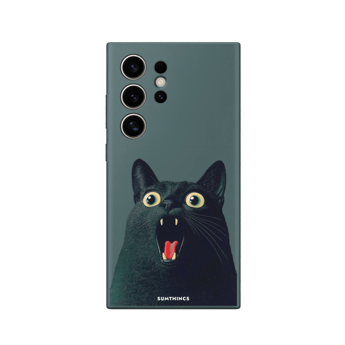 Samsung S22 Ultra Meoww Premium Telefon Kılıfı Kaktüs Yeşili - SUMTHINCS