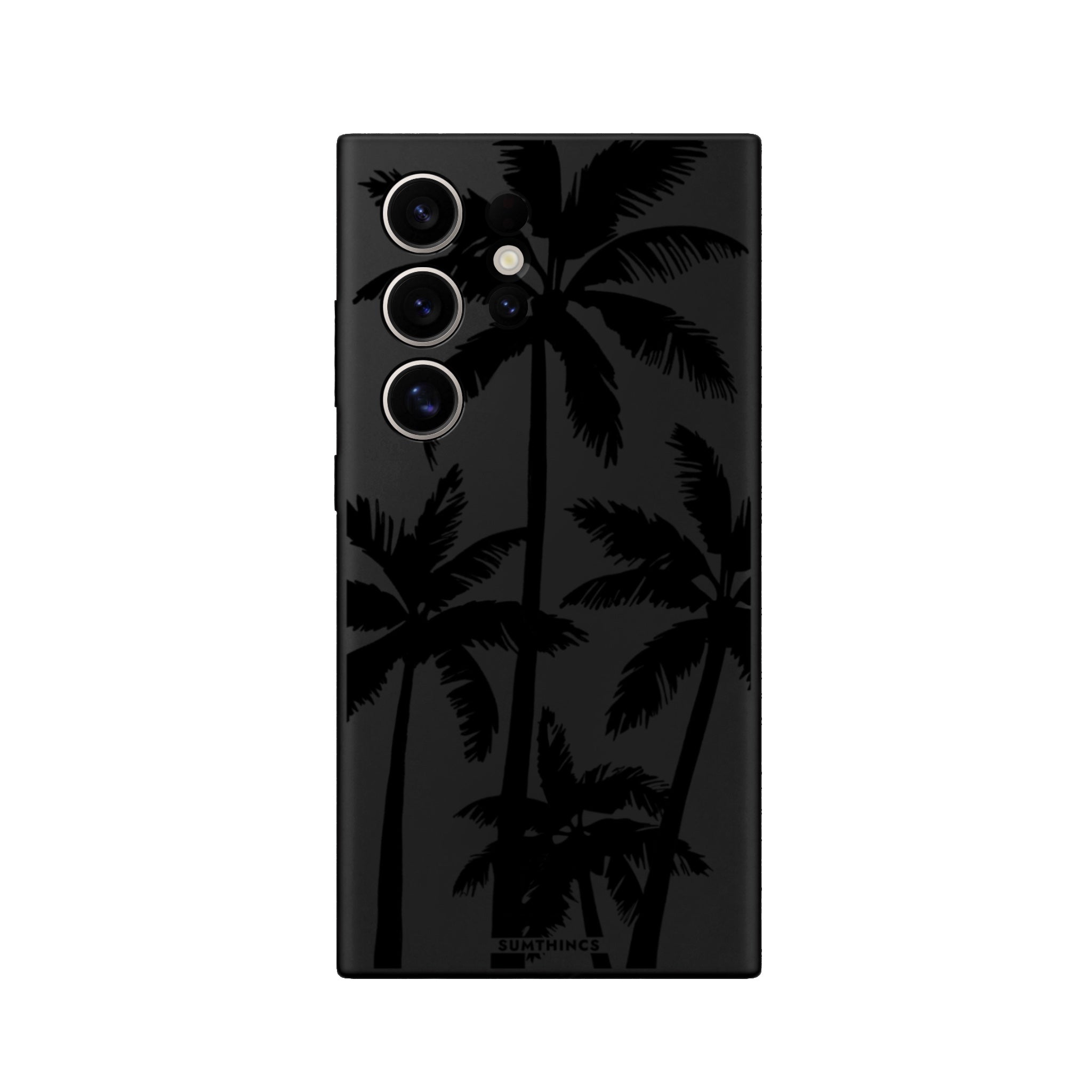 Samsung S22 Ultra Palm Trees Premium Telefon Kılıfı Siyah - SUMTHINCS