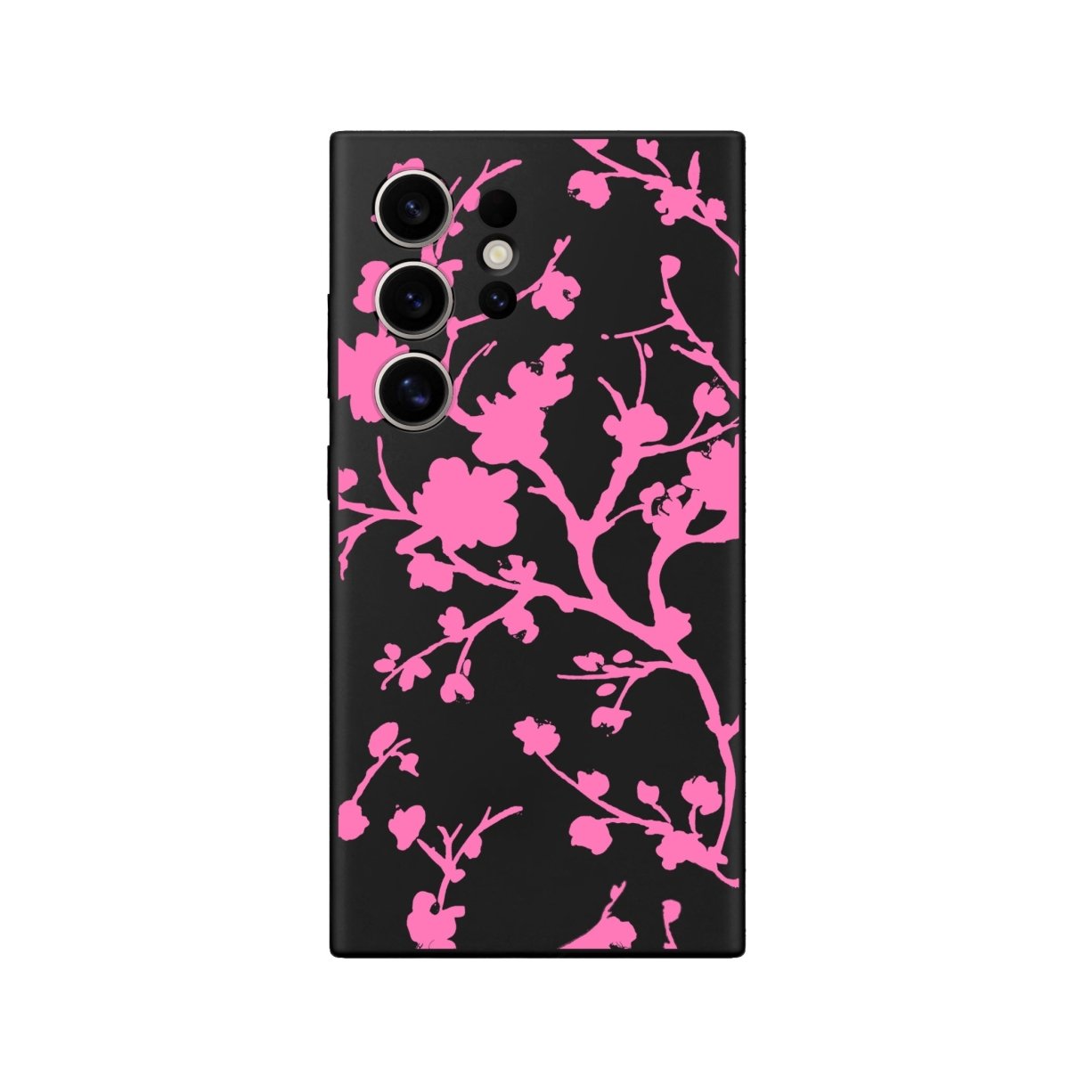 Samsung S22 Ultra Sakura Premium Telefon Kılıfı Siyah - SUMTHINCS