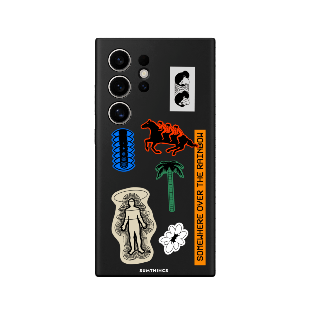 Samsung S22 Ultra Somewhere Premium Telefon Kılıfı Siyah - SUMTHINCS