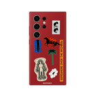 Samsung S22 Ultra Somewhere Premium Telefon Kılıfı Kırmızı - SUMTHINCS