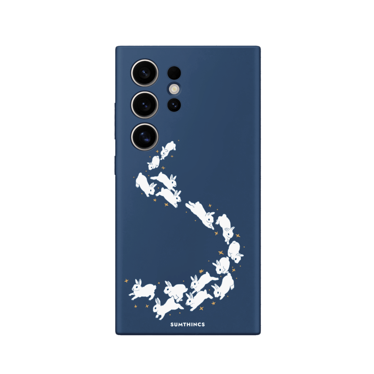 Samsung S22 Ultra Starry Bunnies Premium Telefon Kılıfı Pasifik Mavi - SUMTHINCS