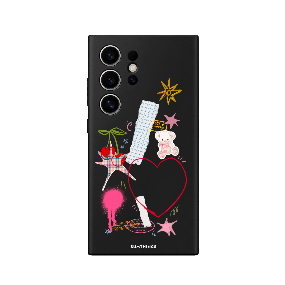 Samsung S22 Ultra Sweet Chaos Premium Telefon Kılıfı Siyah - SUMTHINCS