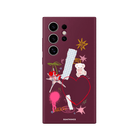 Samsung S22 Ultra Sweet Chaos Premium Telefon Kılıfı Bordo - SUMTHINCS