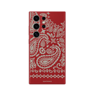 Samsung S22 Ultra Urban Bandana Premium Telefon Kılıfı Kırmızı - SUMTHINCS