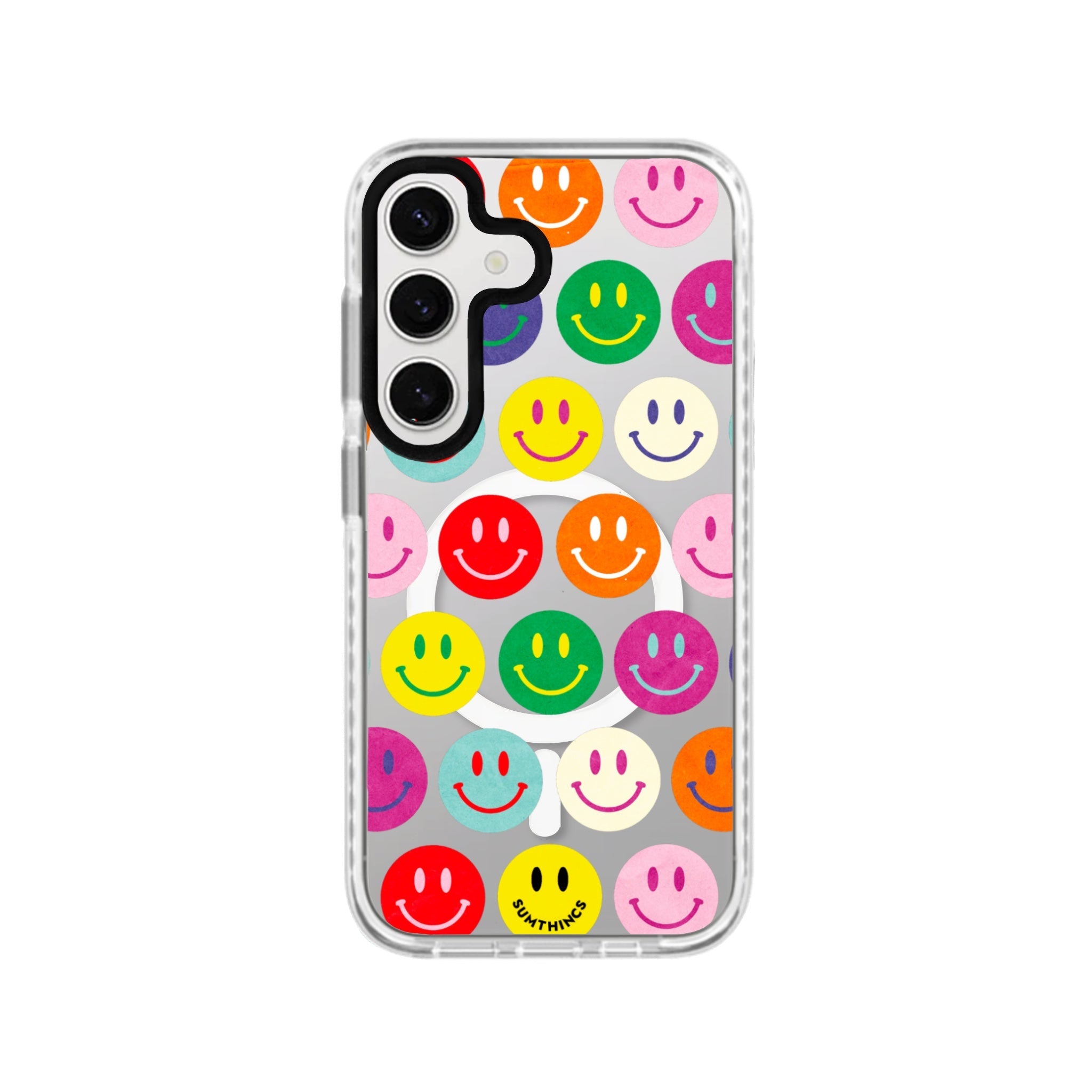 Samsung S23 FE Miles Of Smiles Magsafe Procase Şeffaf Telefon Kılıfı Beyaz Şeffaf - SUMTHINCS