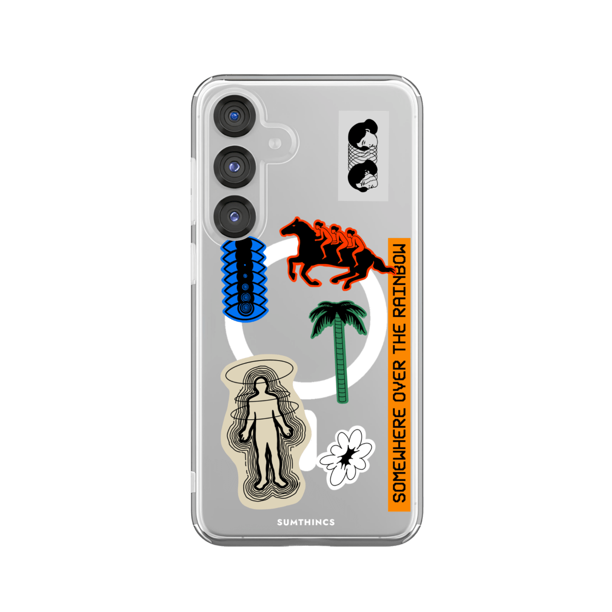 Samsung S23 Somewhere Clear Magsafe Şeffaf Telefon Kılıfı - SUMTHINCS