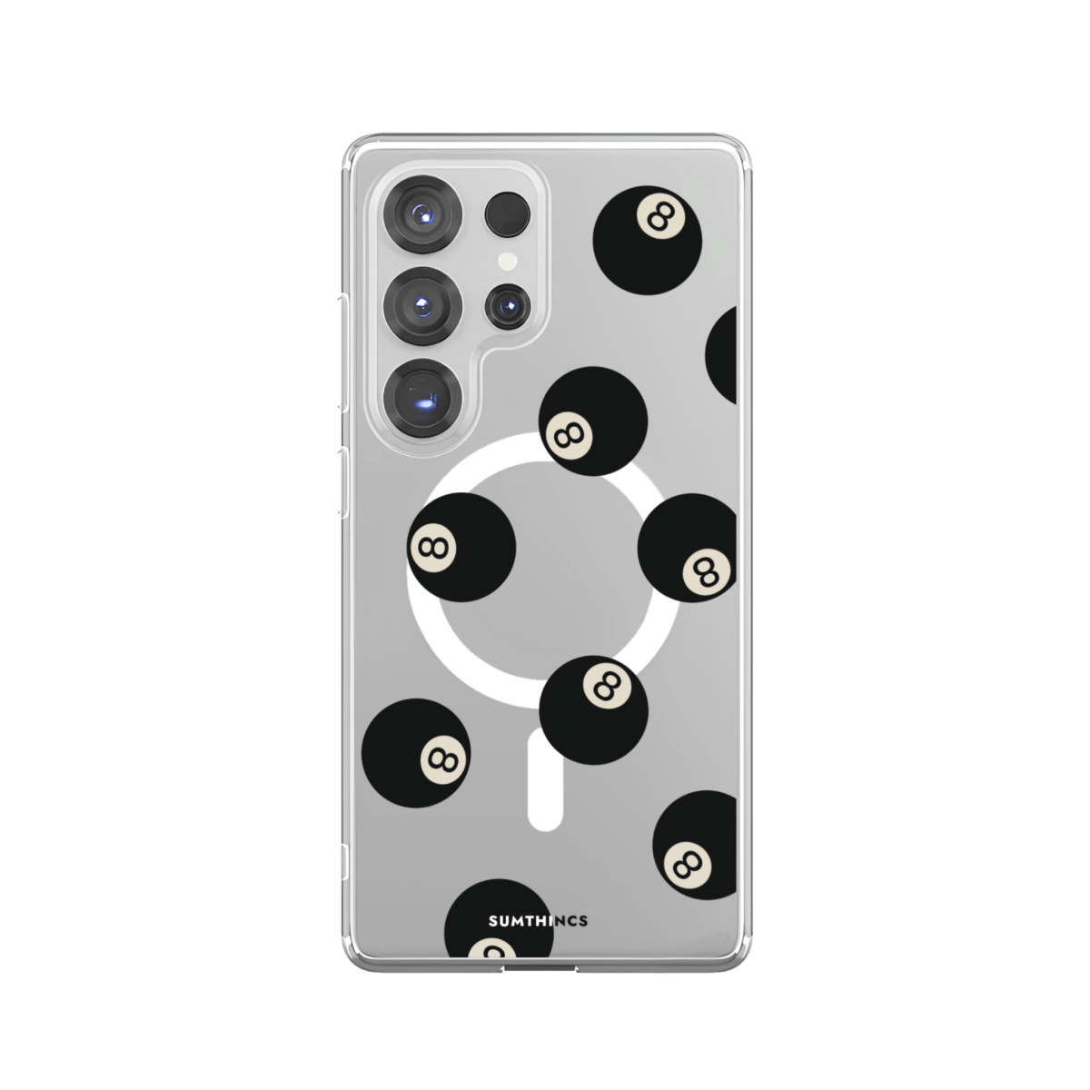 Samsung S23 Ultra 8Ball Clear Magsafe Şeffaf Telefon Kılıfı - SUMTHINCS