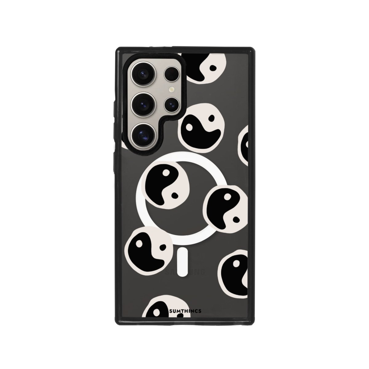 Samsung S23 Ultra Balance Magsafe Procase Şeffaf Telefon Kılıfı Antrasit - SUMTHINCS