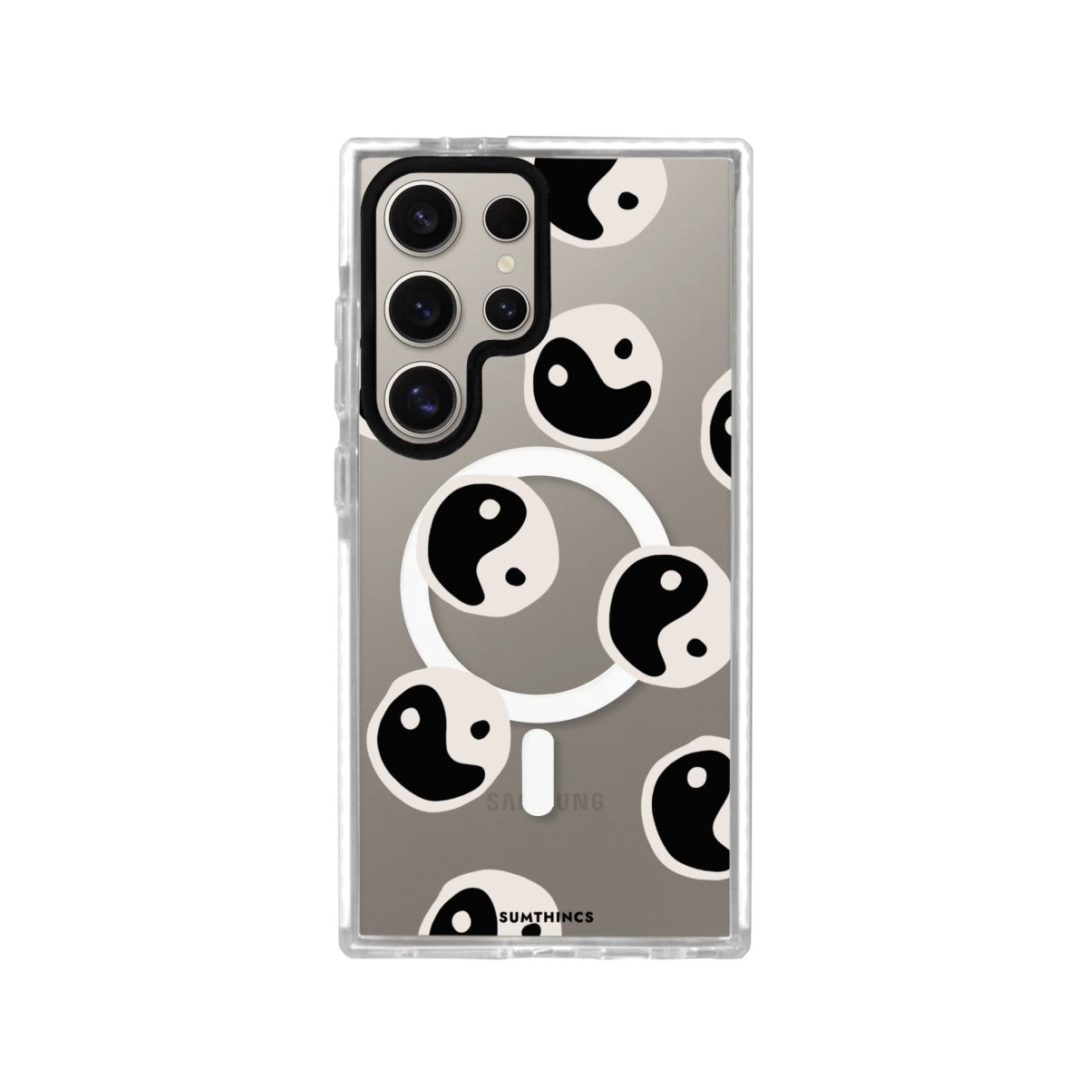 Samsung S23 Ultra Balance Magsafe Procase Şeffaf Telefon Kılıfı Beyaz Şeffaf - SUMTHINCS