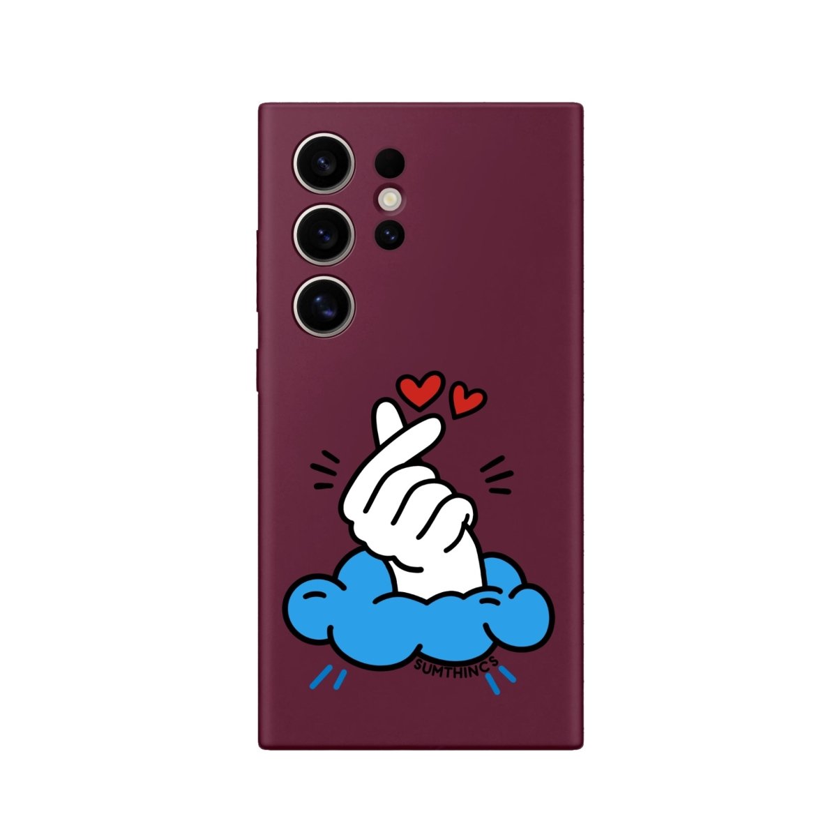 Samsung S23 Ultra Crush Premium Telefon Kılıfı Bordo - SUMTHINCS