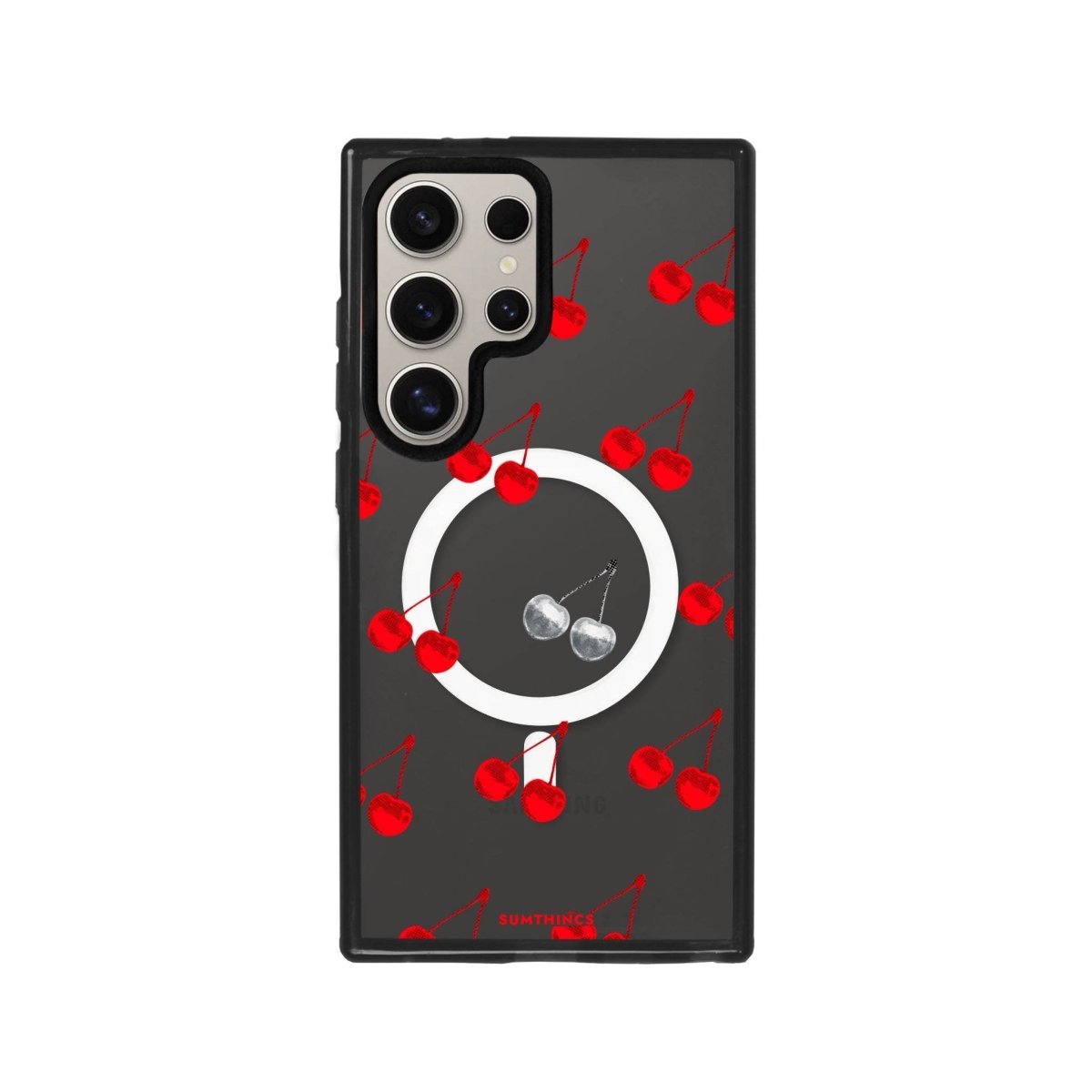 Samsung S23 Ultra Disco Cherry Magsafe Procase Şeffaf Telefon Kılıfı - SUMTHINCS