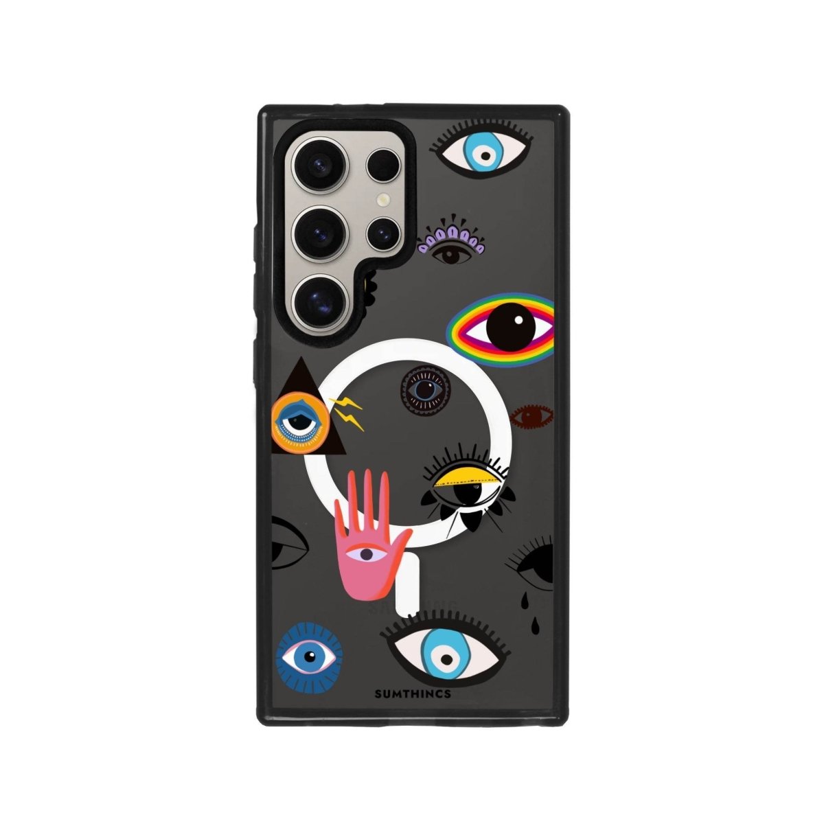 Samsung S23 Ultra Eye Stickers Magsafe Procase Şeffaf Telefon Kılıfı - SUMTHINCS