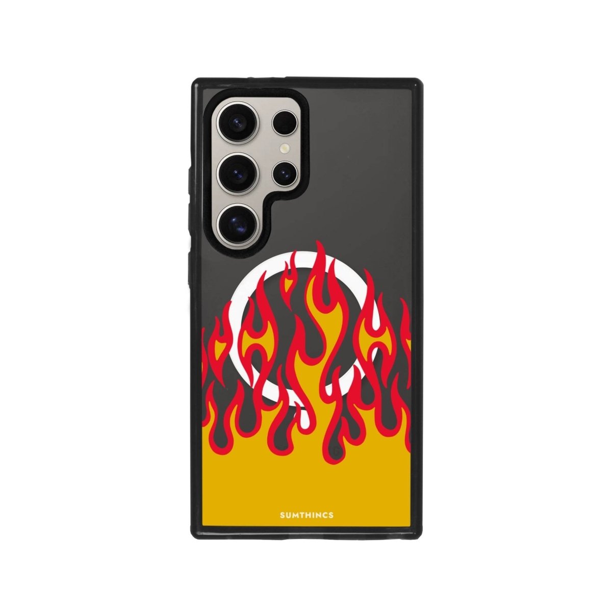 Samsung S23 Ultra Flamme Magsafe Procase Şeffaf Telefon Kılıfı Antrasit - SUMTHINCS