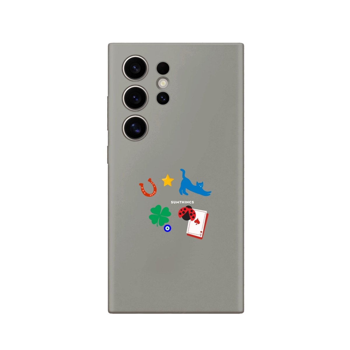 Samsung S23 Ultra Fortune Premium Telefon Kılıfı Gri - SUMTHINCS