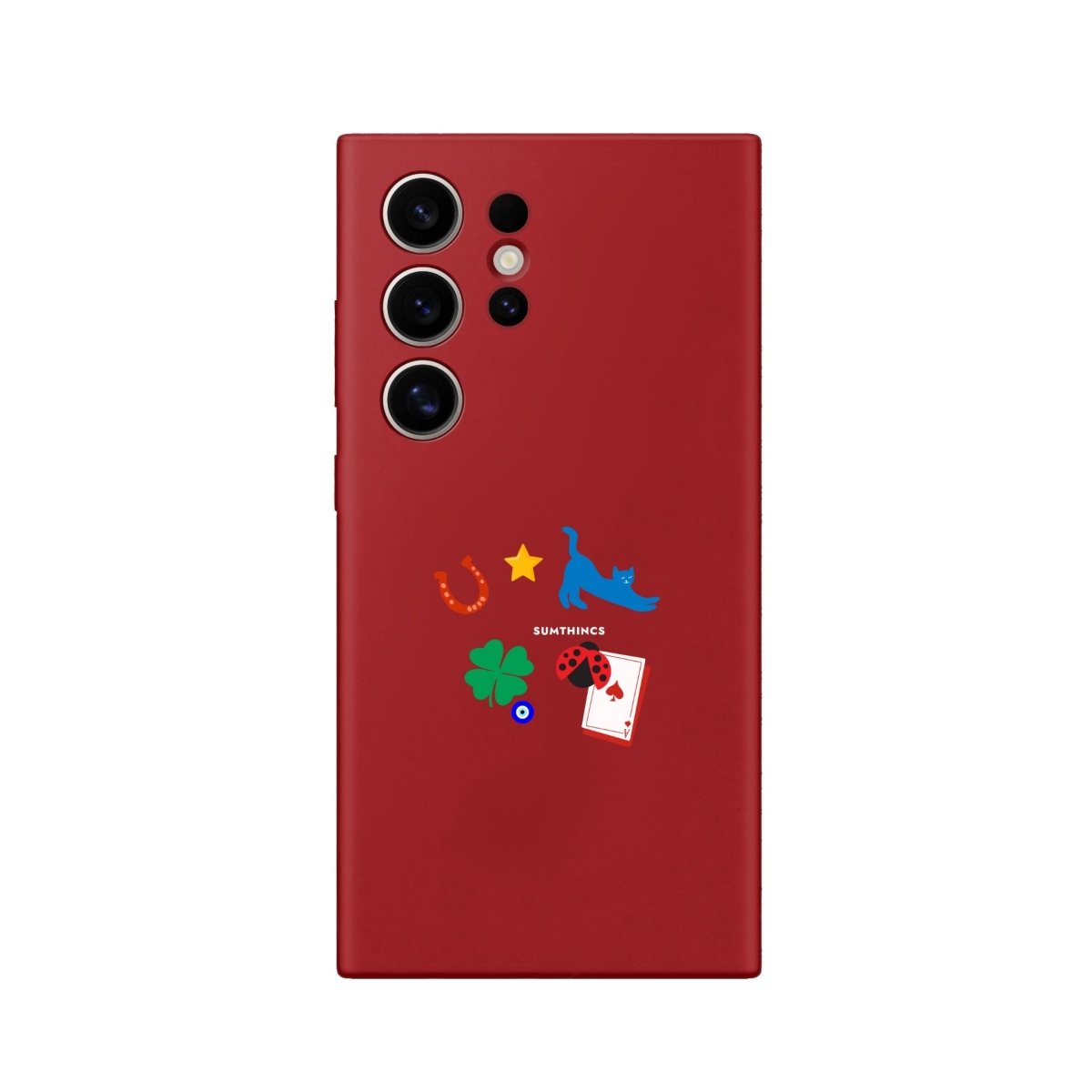 Samsung S23 Ultra Fortune Premium Telefon Kılıfı Kırmızı - SUMTHINCS