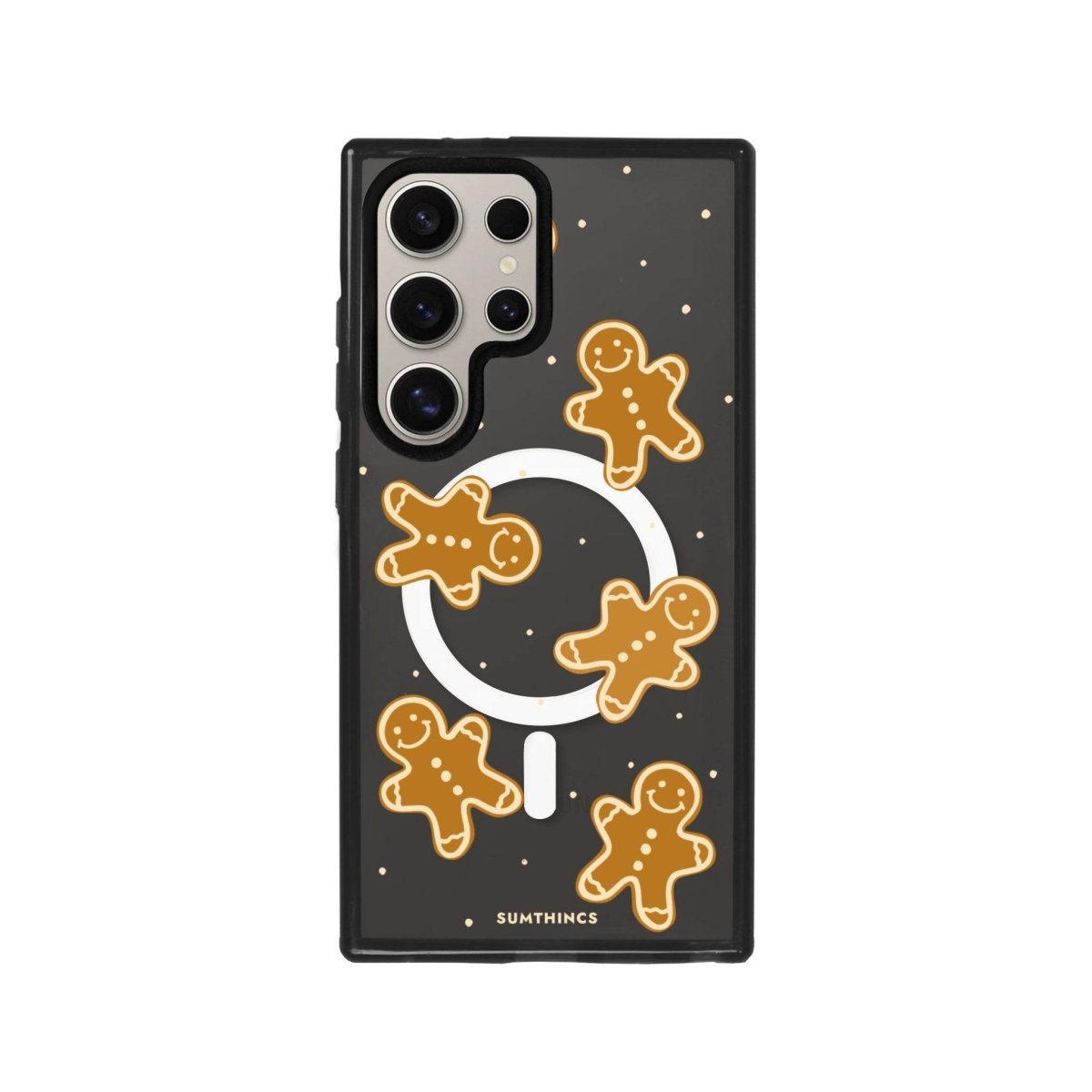 Samsung S23 Ultra Gingerbread Man Magsafe Procase Şeffaf Telefon Kılıfı Antrasit - SUMTHINCS