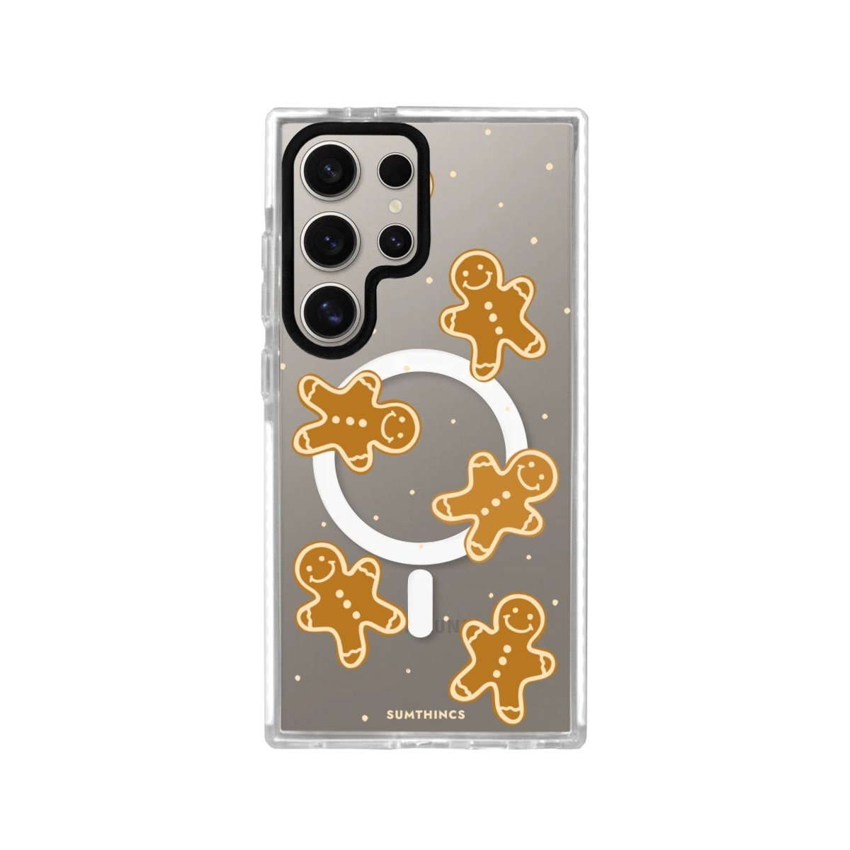 Samsung S23 Ultra Gingerbread Man Magsafe Procase Şeffaf Telefon Kılıfı Beyaz Şeffaf - SUMTHINCS