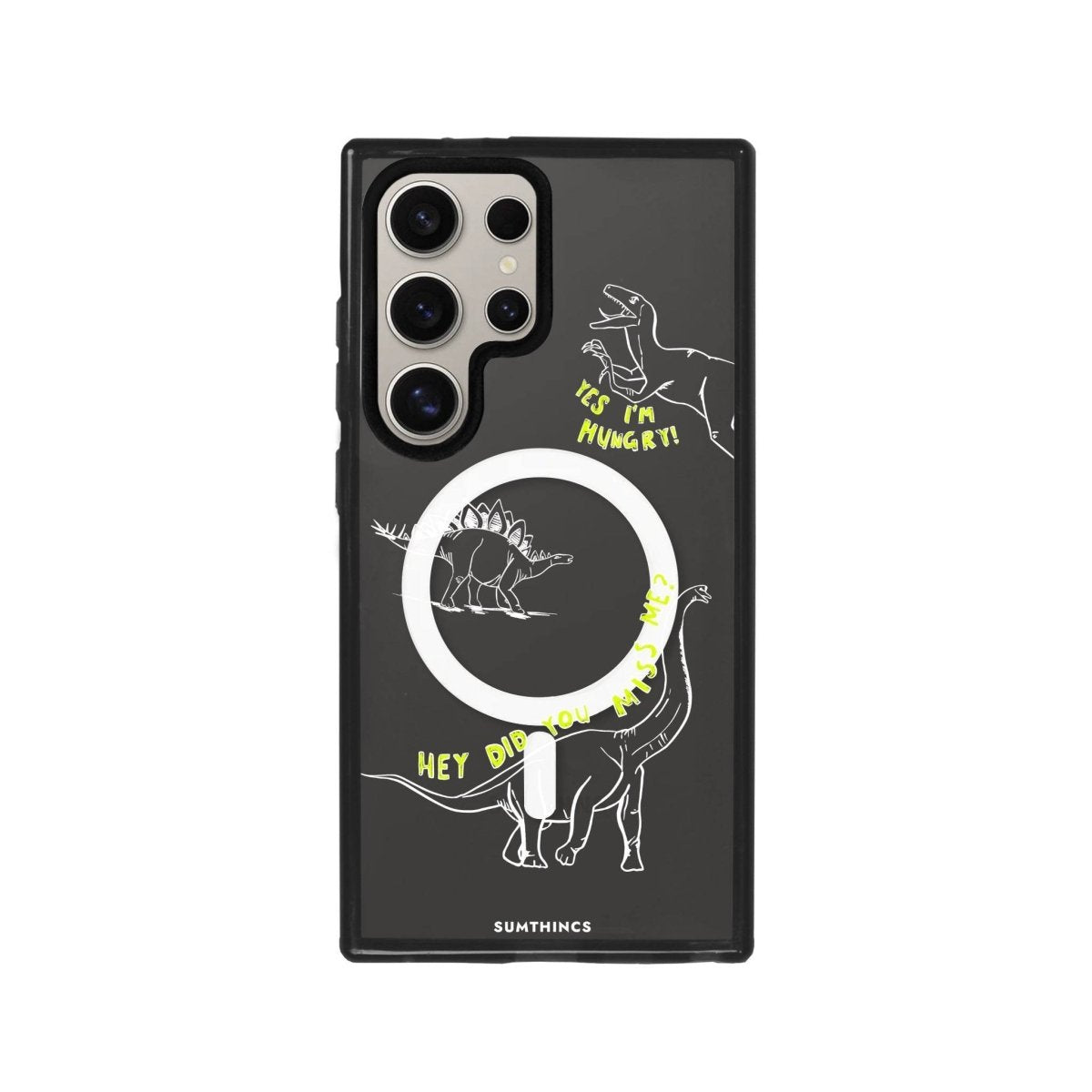 Samsung S23 Ultra Hey Did You Miss Me Magsafe Procase Şeffaf Telefon Kılıfı Antrasit - SUMTHINCS