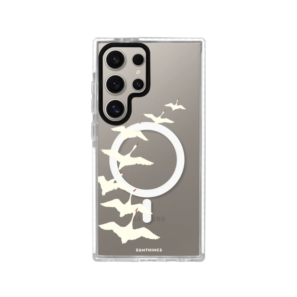 Samsung S23 Ultra Journey Magsafe Procase Şeffaf Telefon Kılıfı Beyaz Şeffaf - SUMTHINCS