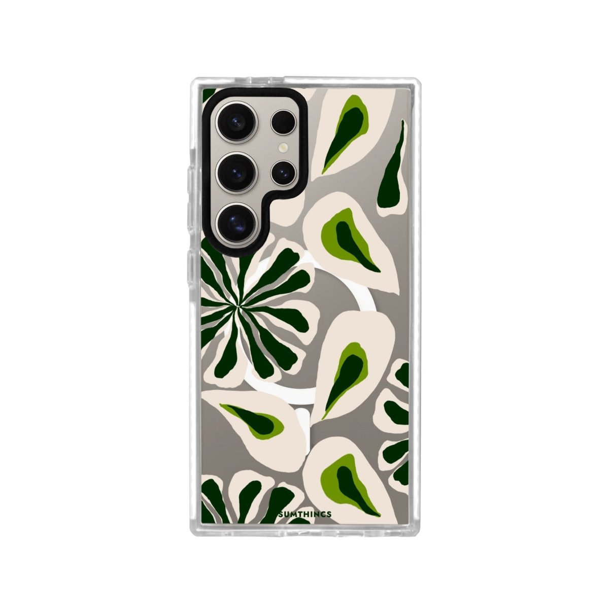 Samsung S23 Ultra Leafs Magsafe Procase Şeffaf Telefon Kılıfı - SUMTHINCS