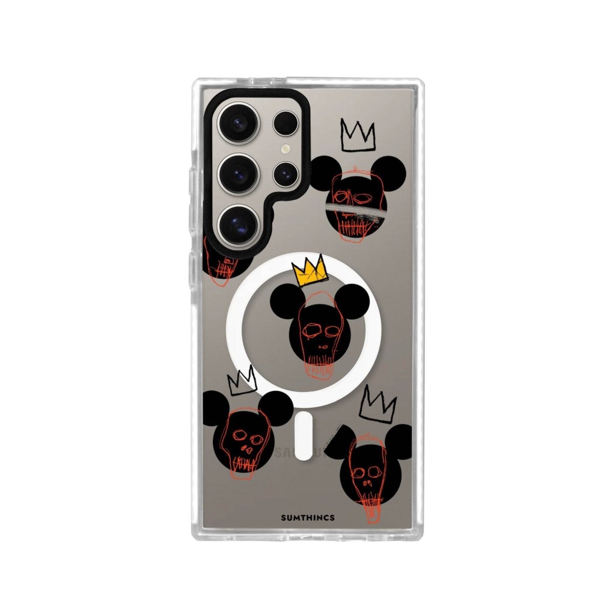 Samsung S23 Ultra Mickeys Midnight Magsafe Procase Şeffaf Telefon Kılıfı Beyaz Şeffaf - SUMTHINCS