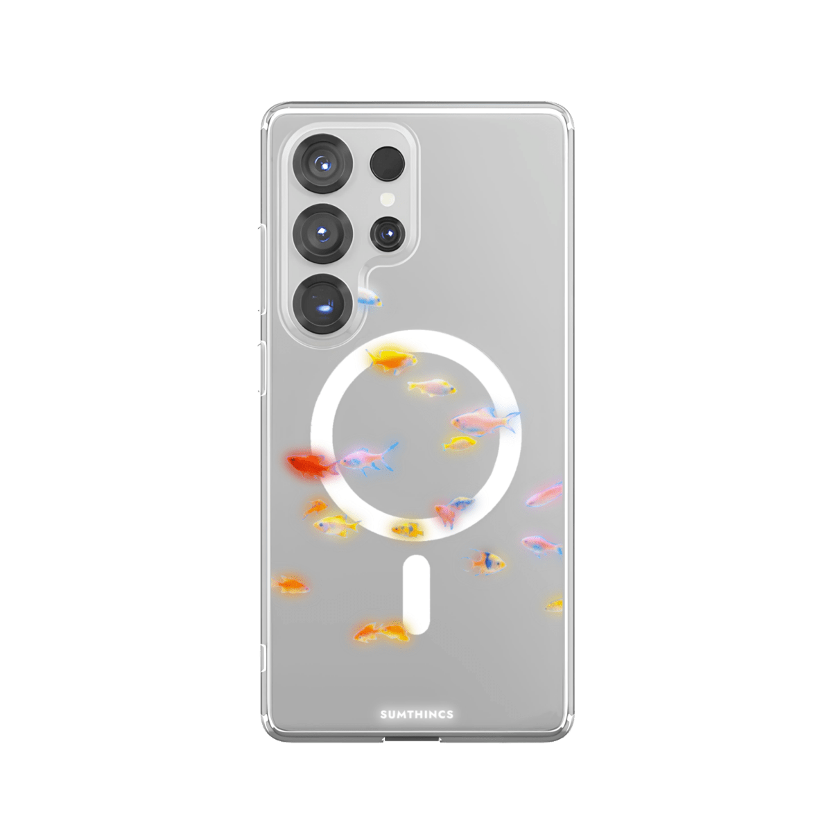 Samsung S23 Ultra Neon Fish Clear Magsafe Şeffaf Telefon Kılıfı - SUMTHINCS