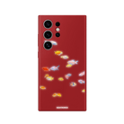 Samsung S23 Ultra Neon Fish Premium Telefon Kılıfı Kırmızı - SUMTHINCS