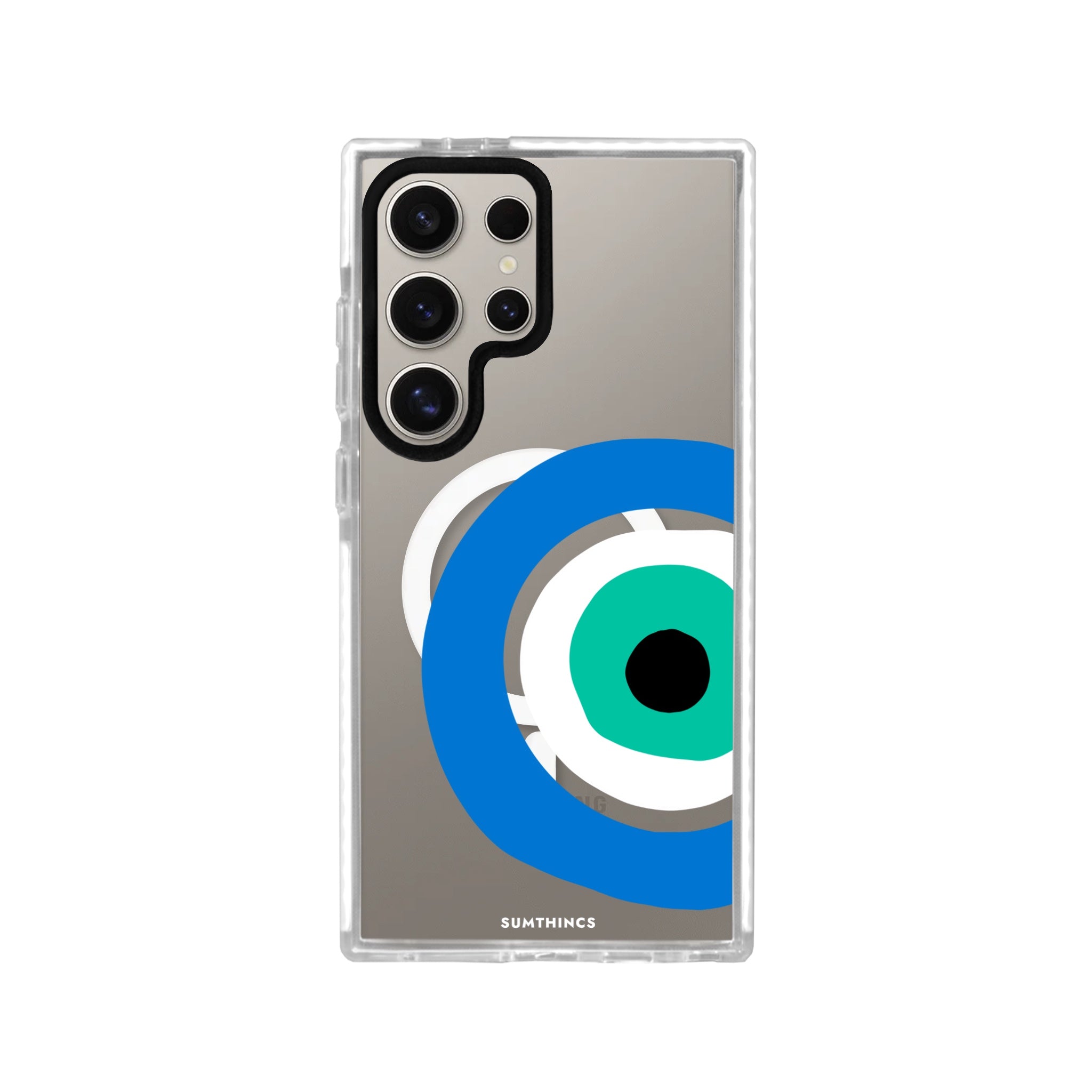 Samsung S23 Ultra Ocean Eye Magsafe Procase Şeffaf Telefon Kılıfı Beyaz Şeffaf - SUMTHINCS