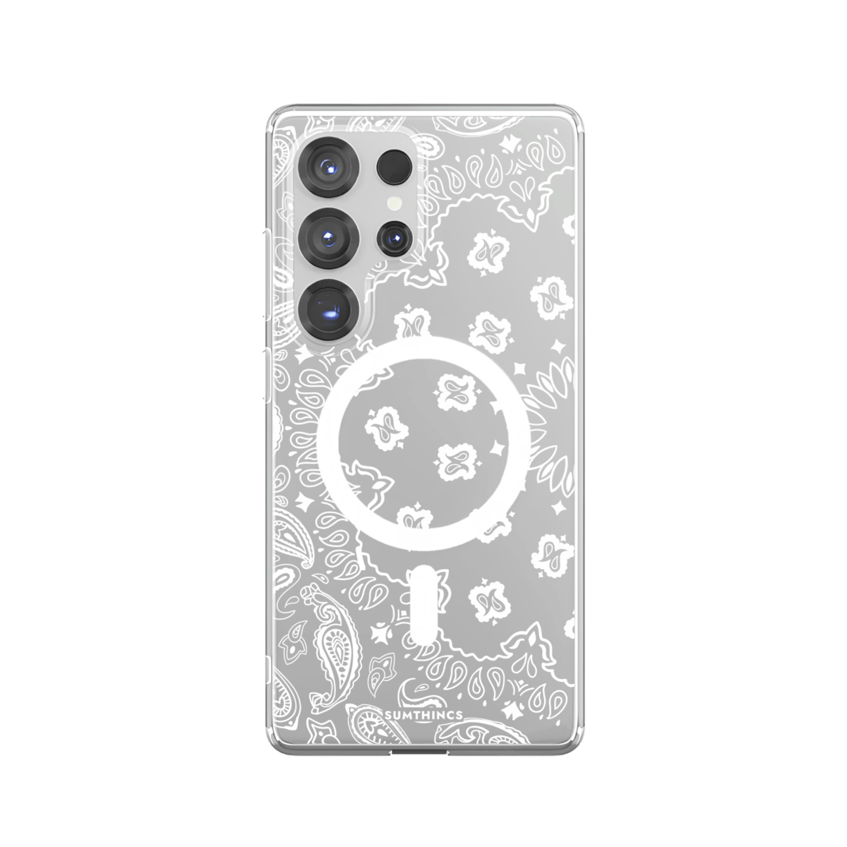 Samsung S23 Ultra Paisley Clear Magsafe Telefon Kılıfı - SUMTHINCS