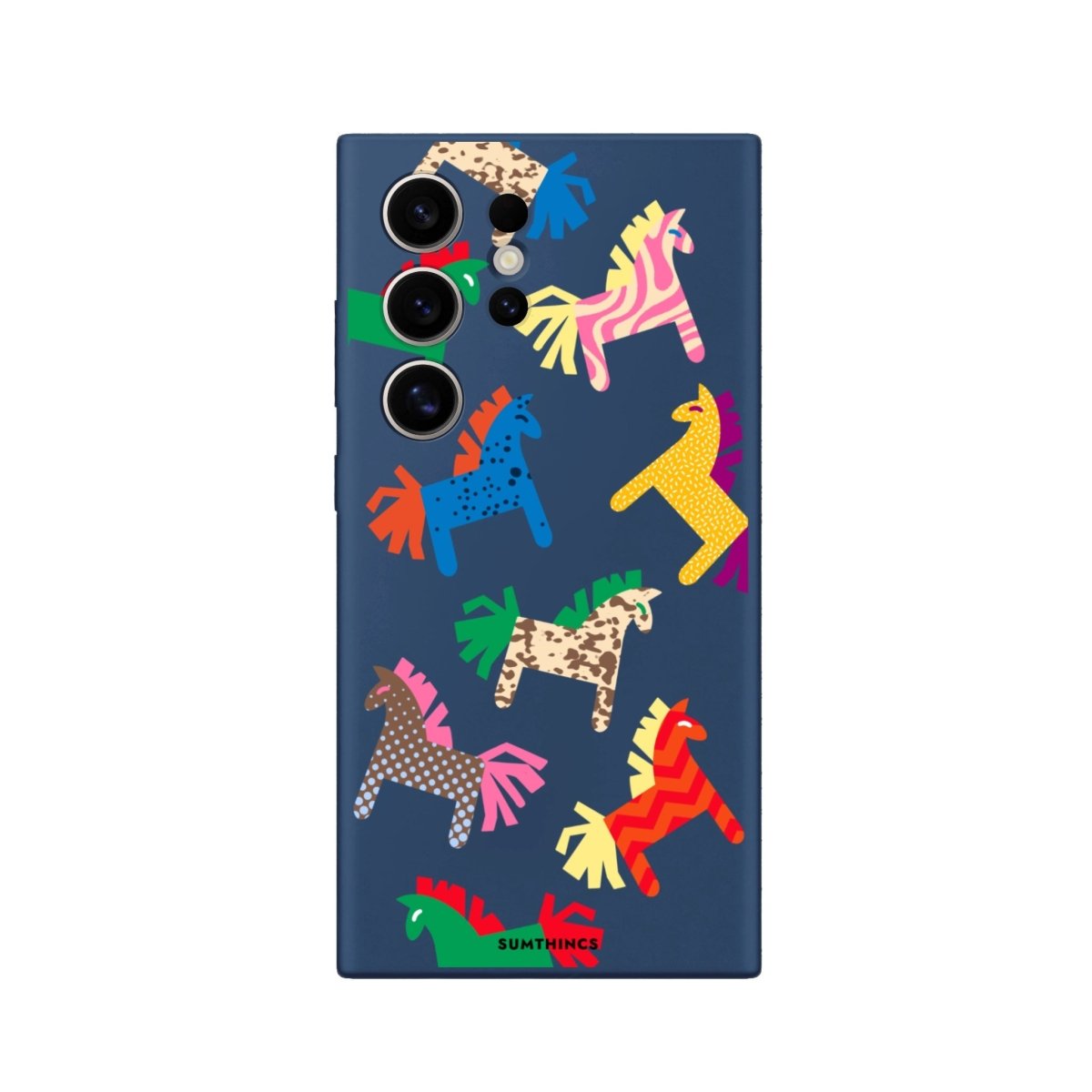 Samsung S23 Ultra Ponies Premium Telefon Kılıfı Pasifik Mavi - SUMTHINCS