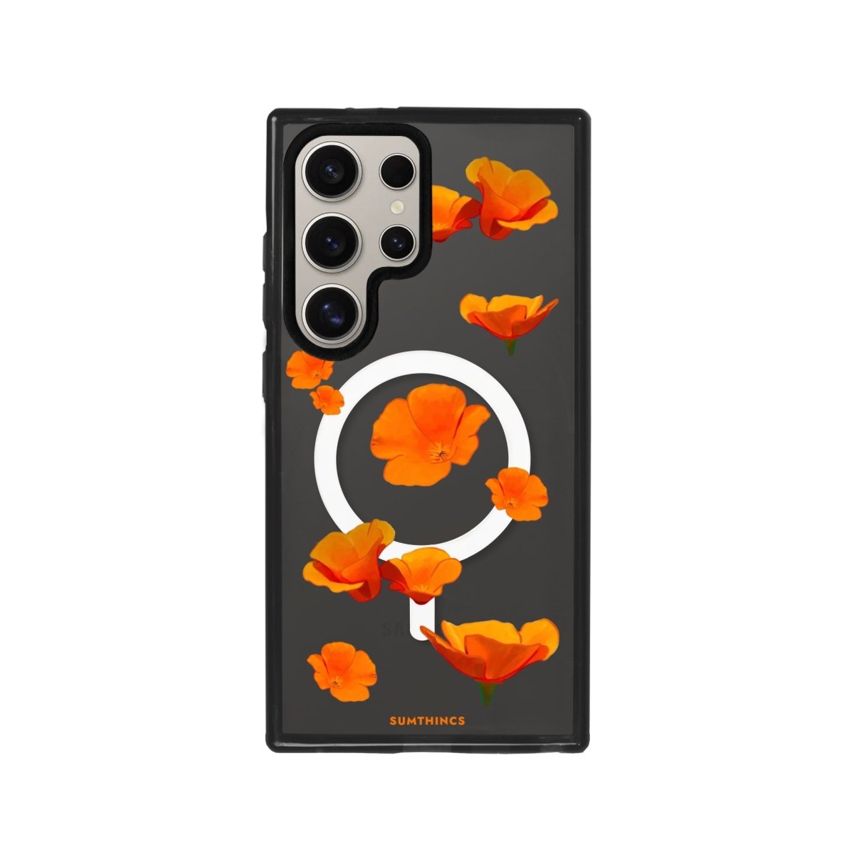 Samsung S23 Ultra Poppies Magsafe Procase Şeffaf Telefon Kılıfı - SUMTHINCS