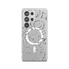 Samsung S23 Ultra Silver Doodles Clear Magsafe Telefon Kılıfı - SUMTHINCS
