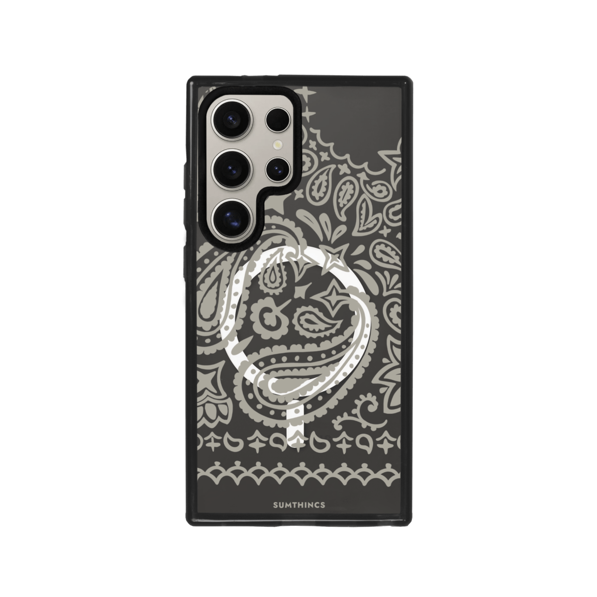 Samsung S23 Ultra Urban Bandana Magsafe Procase Şeffaf Telefon Kılıfı Antrasit - SUMTHINCS