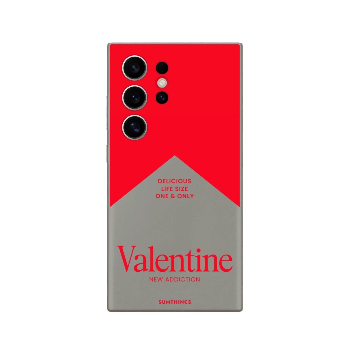 Samsung S23 Ultra Valentine Premium Telefon Kılıfı Gri - SUMTHINCS