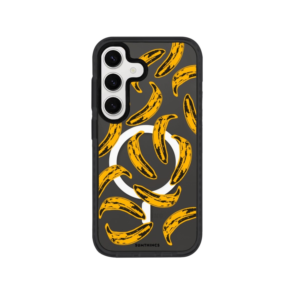 Samsung S24 Plus Bananas Magsafe Procase Şeffaf Telefon Kılıfı Antrasit - SUMTHINCS