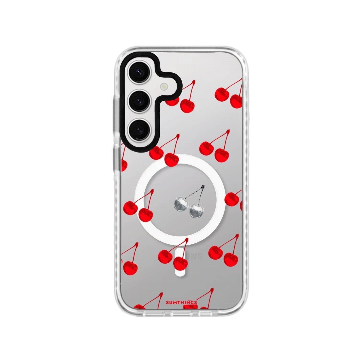 Samsung S24 Plus Disco Cherry Magsafe Procase Şeffaf Telefon Kılıfı - SUMTHINCS
