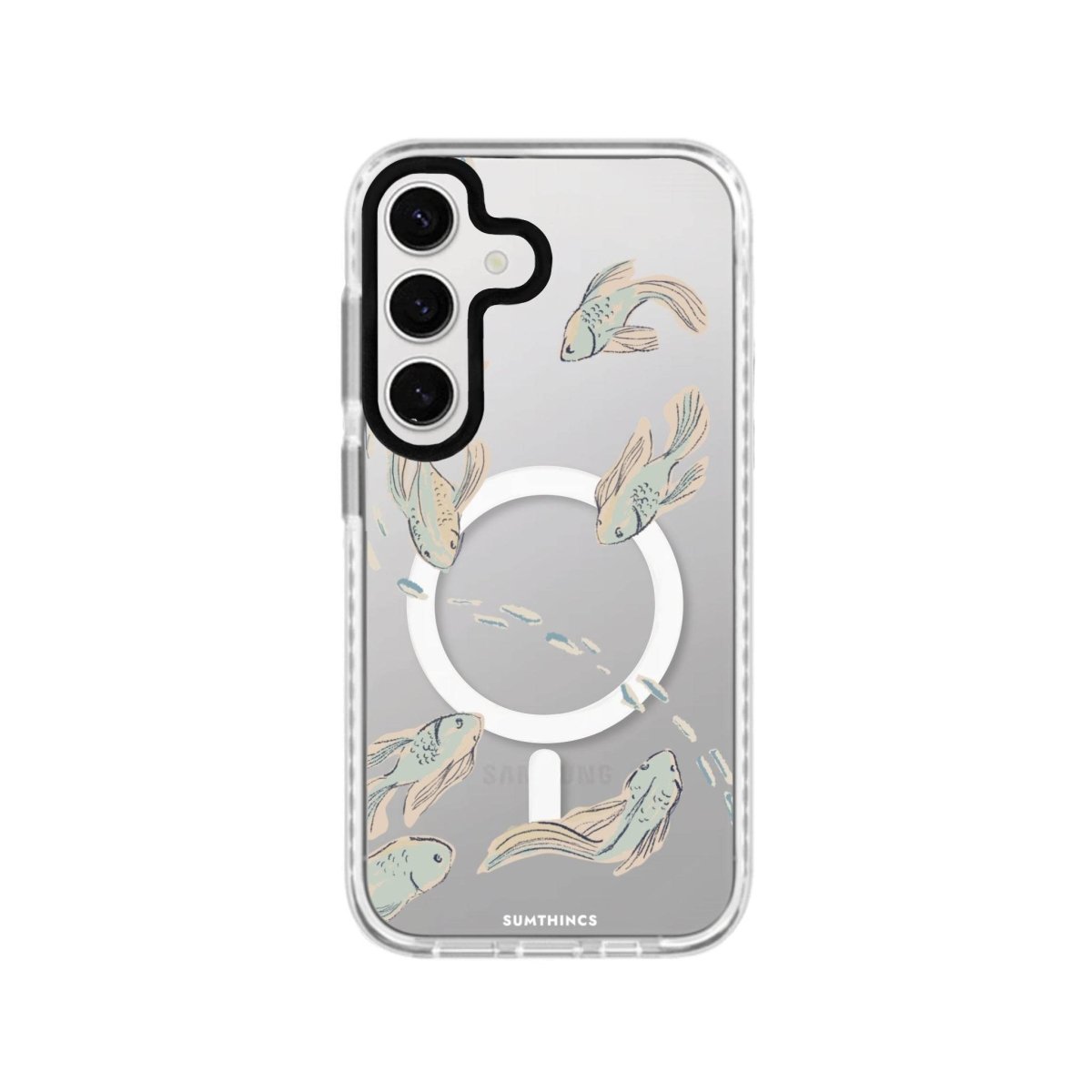 Samsung S24 Plus Koi Fish Magsafe Procase Şeffaf Telefon Kılıfı - SUMTHINCS