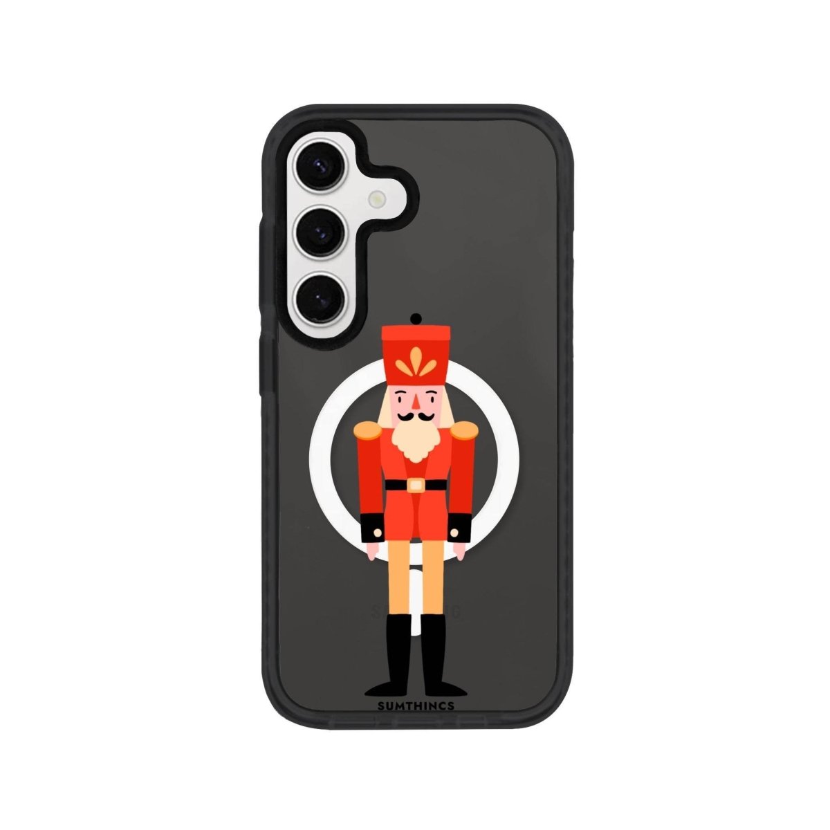 Samsung S24 Plus Nutcracker Magsafe Procase Şeffaf Telefon Kılıfı Antrasit - SUMTHINCS