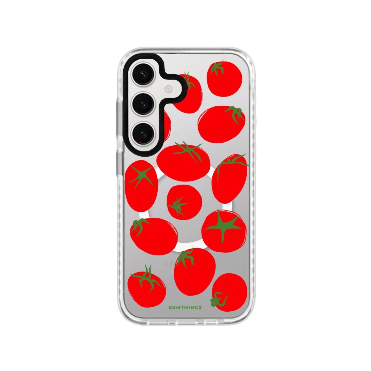 Samsung S24 Plus Tomatoes Magsafe Procase Şeffaf Telefon Kılıfı Beyaz Şeffaf - SUMTHINCS