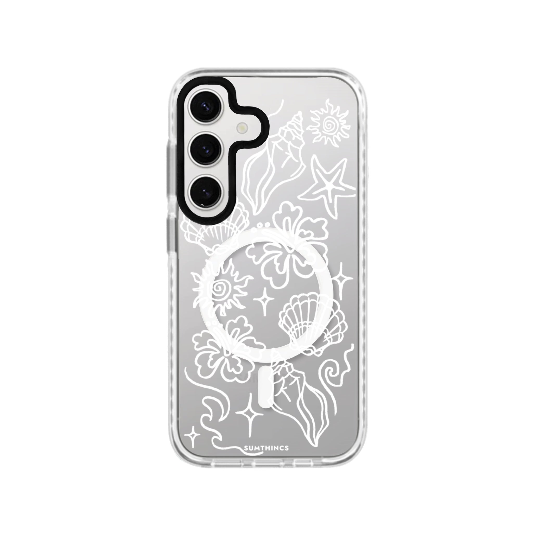Samsung S24 Summer Sketch Magsafe Procase Şeffaf Telefon Kılıfı - SUMTHINCS