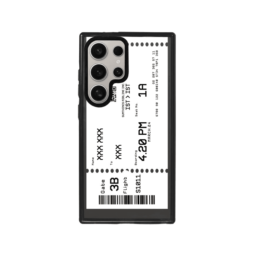 Samsung S24 Ultra Custom Ticket Kişiye Özel Magsafe Procase Telefon Kılıfı - SUMTHINCS