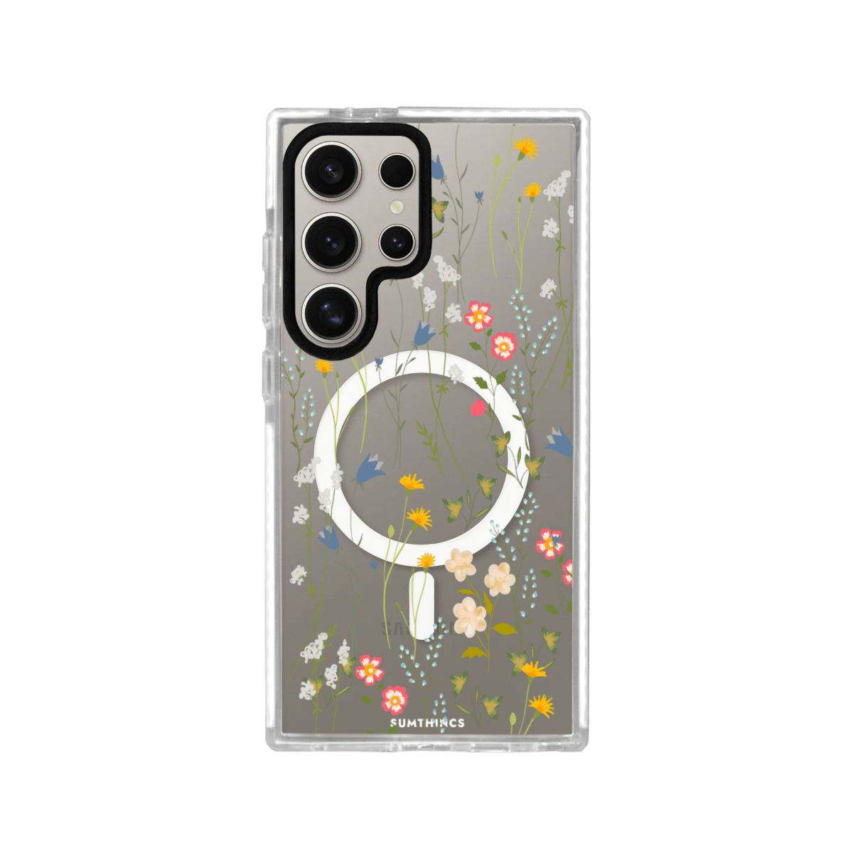 Samsung S24 Ultra Eternal Garden Magsafe Procase Şeffaf Telefon Kılıfı Beyaz Şeffaf - SUMTHINCS