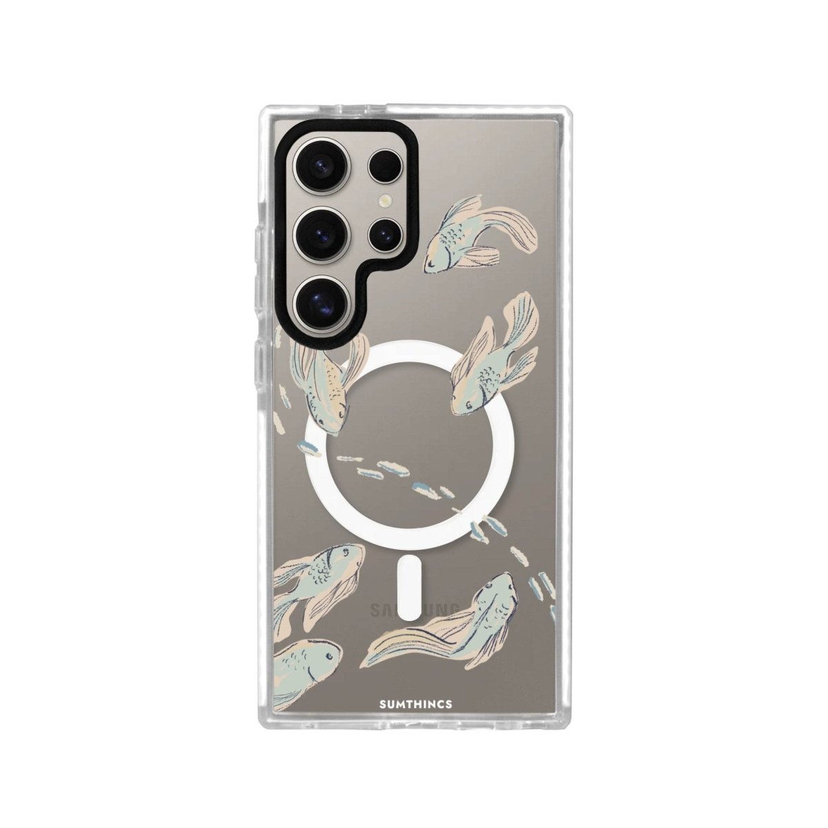 Samsung S24 Ultra Koi Fish Magsafe Procase Şeffaf Telefon Kılıfı - SUMTHINCS