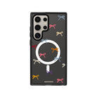 Samsung S24 Ultra Little Bows Magsafe Procase Şeffaf Telefon Kılıfı Antrasit - SUMTHINCS