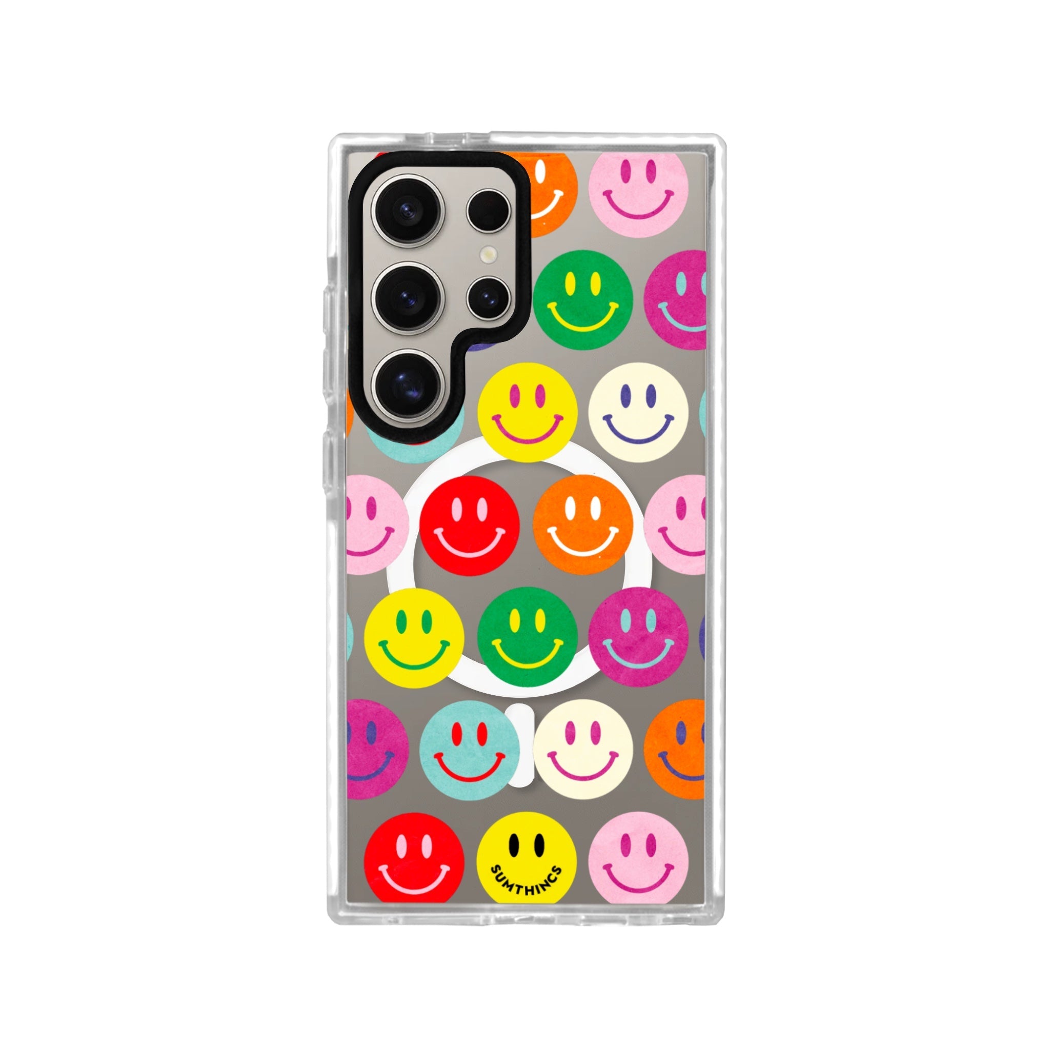 Samsung S24 Ultra Miles Of Smiles Magsafe Procase Şeffaf Telefon Kılıfı Beyaz Şeffaf - SUMTHINCS