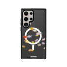 Samsung S24 Ultra Neon Fish Magsafe Procase Şeffaf Telefon Kılıfı Antrasit - SUMTHINCS