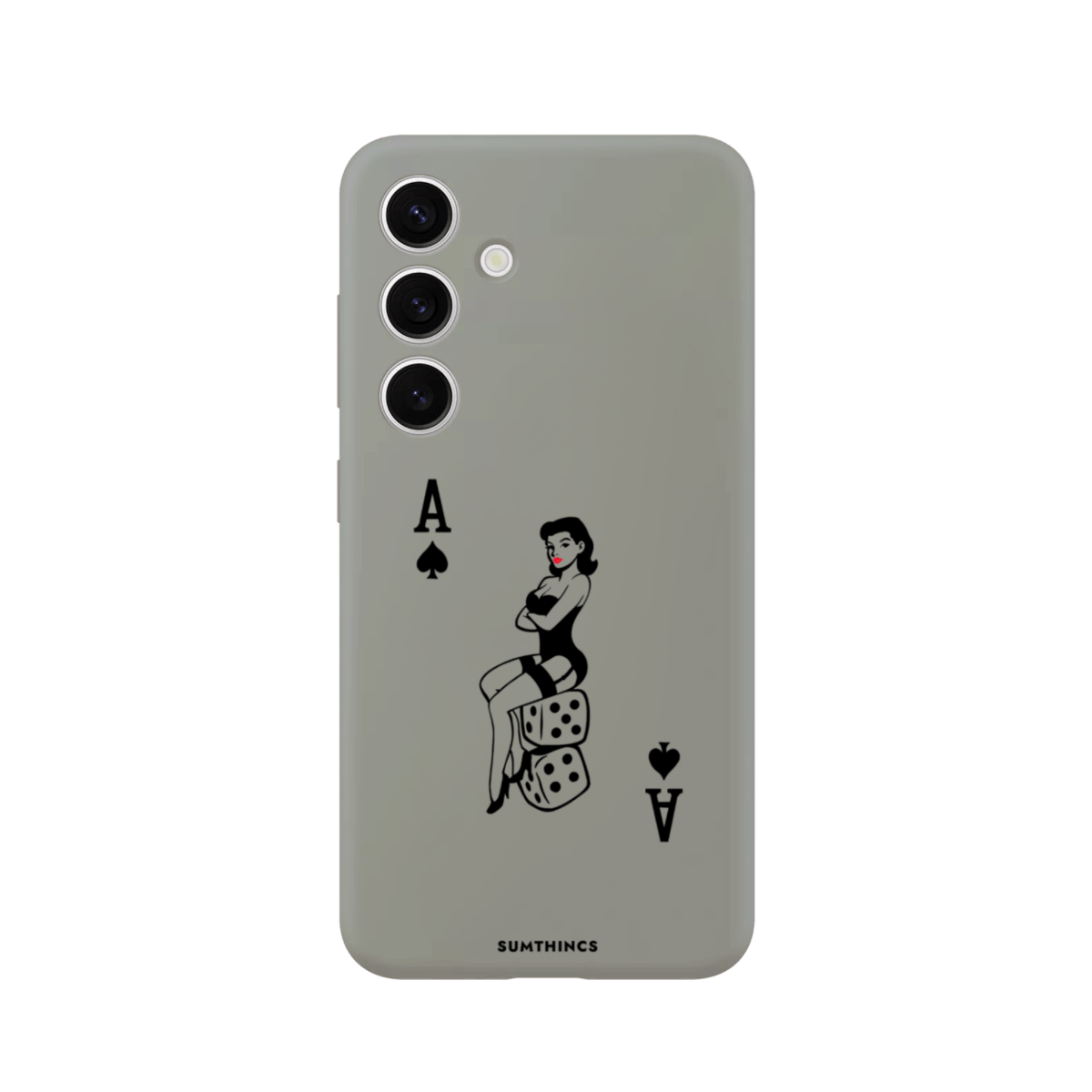 Samsung S25 Ace Queen Premium Telefon Kılıfı Gri - SUMTHINCS